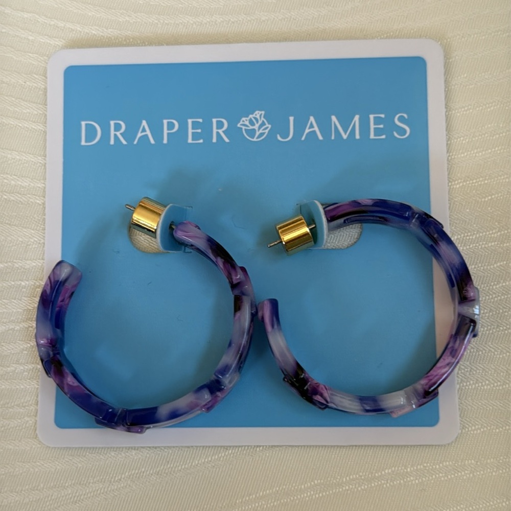 Draper James Chain Link Hoop Earrings
